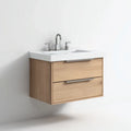 Mobile Lavabo Bagno 35×31×51 cm - bianco - struttura sospesa con contenimento