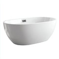 Vasca Bagno Freestanding 168×78×59 cm - bianco - profilo ovale compatto