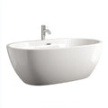 Vasca Bagno Freestanding 175×80×60 cm - bianco - linea curva elegante