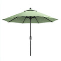 Ombrellone Da Sole Per Esterni 300×300×250 cm - verde e nero - palo centrale per area ombreggiata