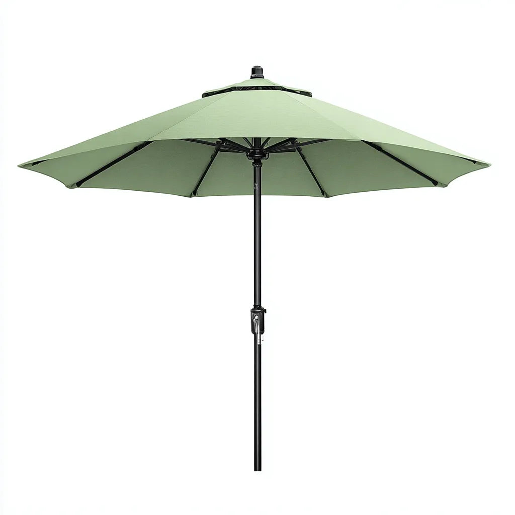Ombrellone Da Sole Per Esterni 300×300×250 cm - verde e nero - palo centrale per area ombreggiata