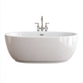 Vasca freestanding ovale 170×80×58 cm - acrilico bianco - per bagno moderno